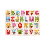 Wooden ABC Knob Puzzle Board