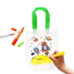 DIY Kids Colouring Tote Bag Set